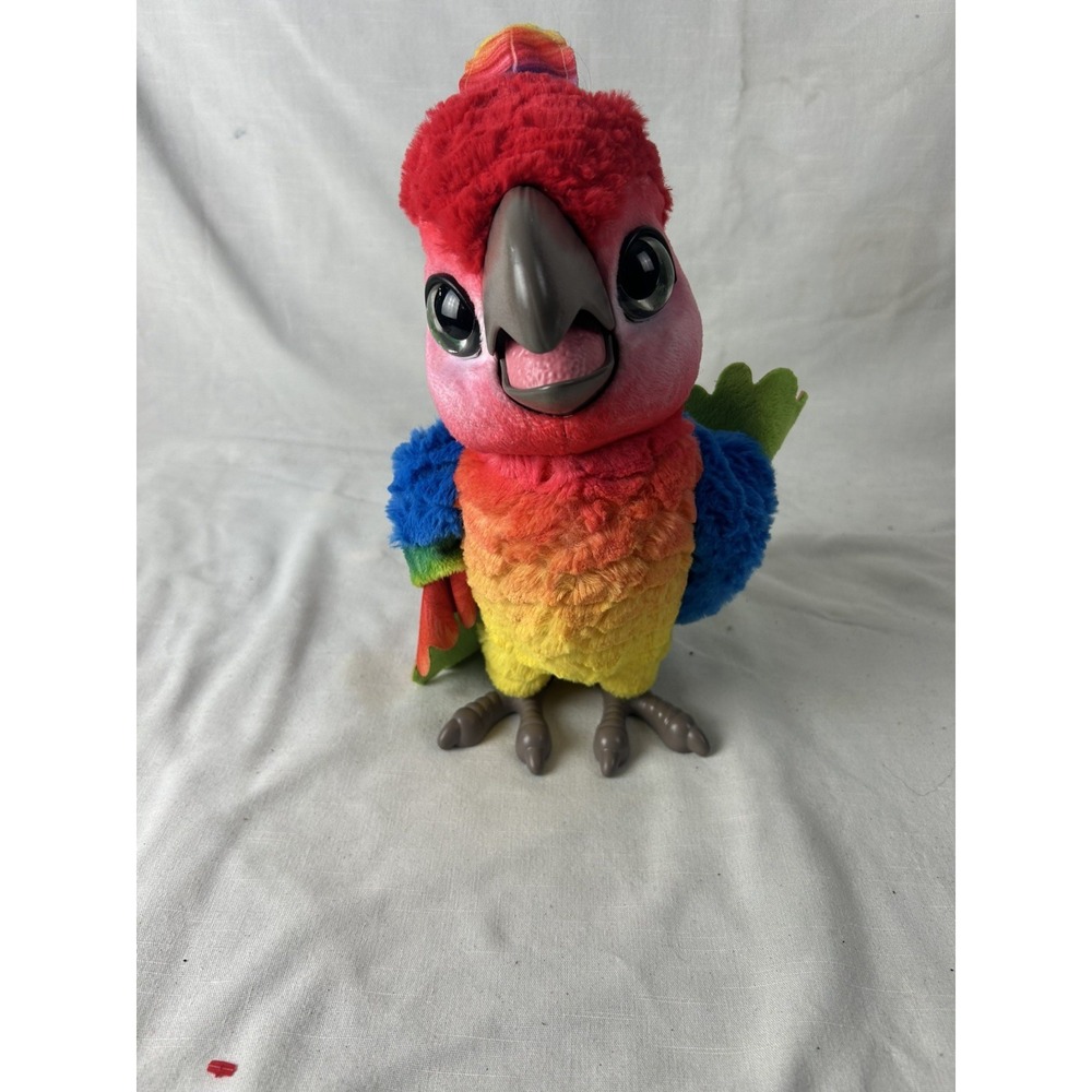 Hasbro Parrot FurReal Friends Rock-A-Too Show Bird Interactive Talking Plush